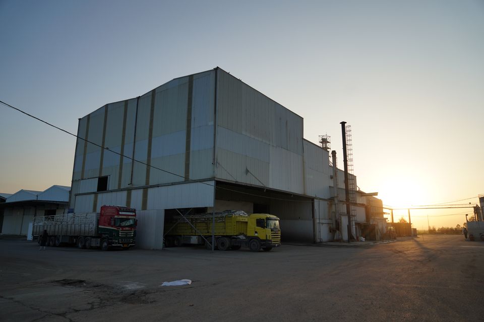 The production building from the yard